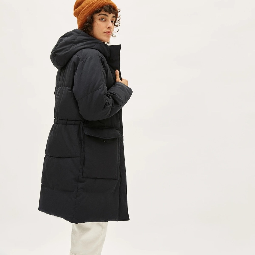 Everlane ReNew Long Puffer Jacket XXS Black